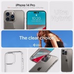 Spigen Ultra Hybrid Back Cover Σιλικόνης Crystal Clear για iPhone 14 Pro