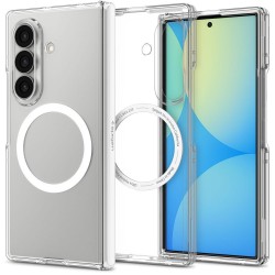 Spigen Ultra Hybrid Pro MagSafe Back Cover Σιλικόνης / Πλαστικό Διάφανο / Λευκό για το Galaxy Z Fold8 Ultra