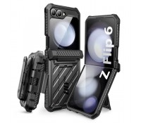 Supcase Case for Galaxy Z Flip 6 Shockproof Stand Unicorn Beetle Pro, Black