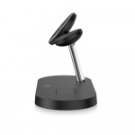 Tech-Protect Φορτιστής Magsafe Μαύρος A12 3in1 Magnetic MagSafe Wireless Charger