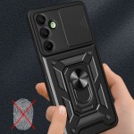 Tech-Protect Camshield Pro Hard Case Σκληρή Θήκη με Κάλυμμα Κάμερας, Back Cover, Μαύρο για το Samsung Galaxy A16 4G και το Samsung Galaxy A16  5G