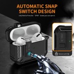 Tech-Protect Carbonox Magsafe Θήκη Σιλικόνης / Πλαστική για Apple AirPods Pro 3 Μαύρη