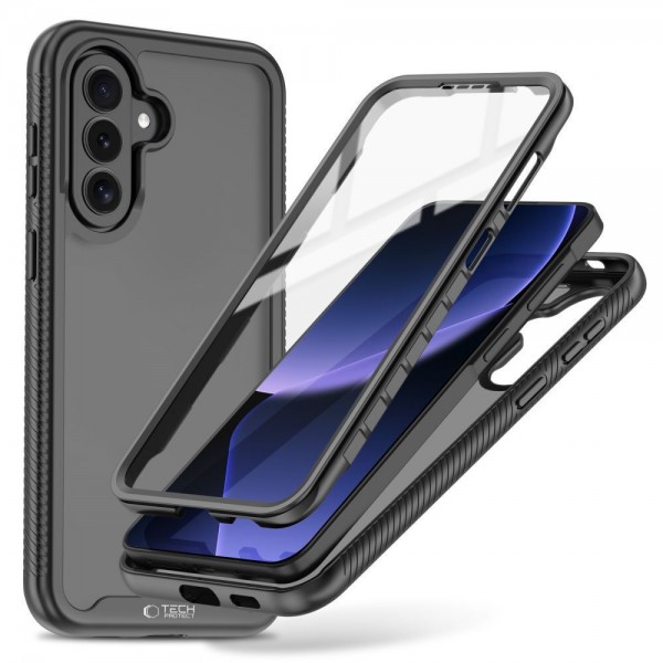 Tech-Protect Defence 360 Full Cover Πλαστικό Ανθεκτική Matte Μαύρο για το Samsung Galaxy A36, Α56 και A37 5G