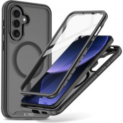 Tech-Protect Defense 360 Full Cover Σιλικόνης / Πλαστικό Μαύρο για Samsung Galaxy A57