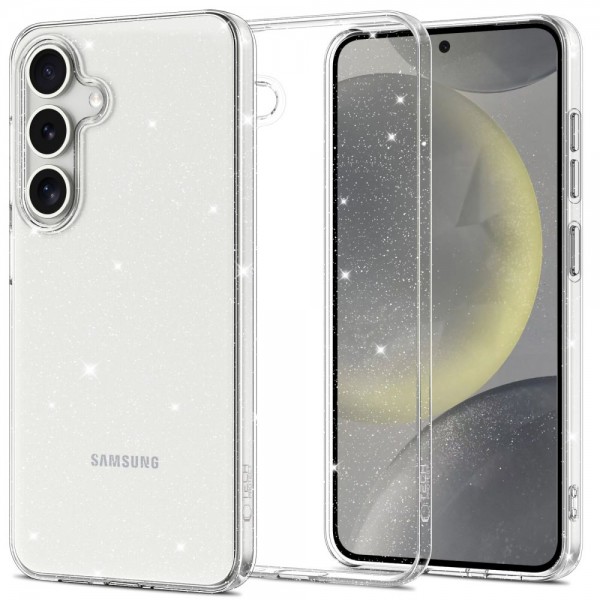 Tech-Protect Flexair Back Cover Σιλικόνης Ανθεκτικό Διάφανο Samsung Galaxy S25, Glitter