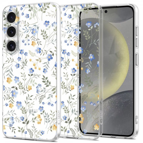 Tech-Protect Flexair+ Back Cover Σιλικόνης Διάφανο για το Samsung Galaxy S25, Spring Flowers