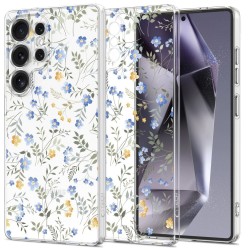 Tech-Protect Flexair+ Back Cover Σιλικόνης Διάφανο για το Samsung Galaxy S25 Ultra, Spring Flowers