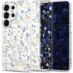 Tech-Protect Flexair Back Cover Σιλικόνης Ανθεκτικό Διάφανο για το Samsung Galaxy S26 Ultra, Spring Flowers
