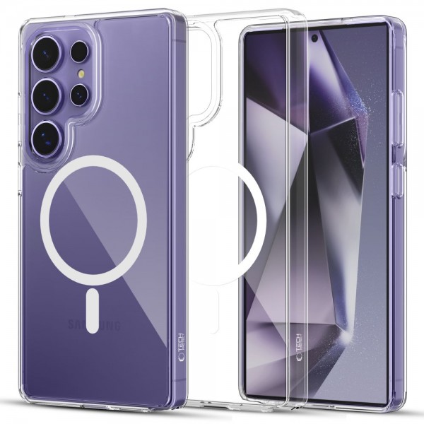 Tech-Protect Flexair Hybrid MagSafe Back Cover Πλαστικό / Σιλικόνης Ανθεκτικό Διάφανο για το Samsung Galaxy S25 Ultra