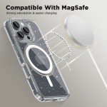 Tech-Protect Flexair Hybrid MagSafe Back Cover Διάφανο για iPhone 16 Pro Max, Glitter