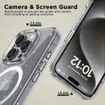 Tech-Protect Flexair Hybrid MagSafe Back Cover Διάφανο για iPhone 16 Pro Max, Glitter