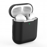 Tech-Protect Icon Θήκη Σιλικόνης σε Μαύρο χρώμα για Apple AirPods