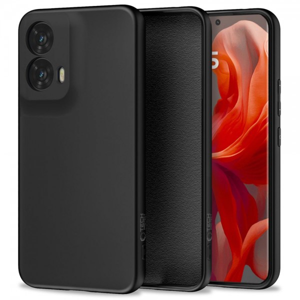 Tech-Protect Icon Back Cover Σιλικόνης Ανθεκτικό Μαύρο για το Motorola Moto G85 5G