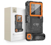 Tech-Protect IPX8 Αδιάβροχη Θήκη Μαύρο/Πορτοκαλί