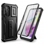 Tech-Protect Kevlar CAM+ 360 Full Cover με Προστατευτικό οθόνης, και με Kickstand, Ανθεκτικό Μαύρο για Samsung Galaxy A36 5G
