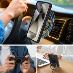 Tech-Protect Back Cover MagSafe Liquid Σιλικόνης Μαύρο για το Samsung Galaxy S25 Plus