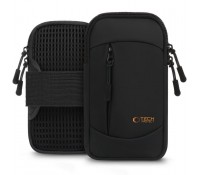 Tech-Protect M6 Universal Αθλητική Θήκη Μπράτσου για Κινητά έως 6.9" Μαύρο/Πορτοκαλί