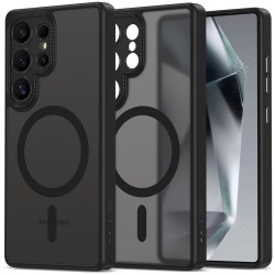 Tech-Protect MagCam MagSafe Back Cover Σιλικόνης / Πλαστικό Matte Black για το Samsung Galaxy S25 Ultra