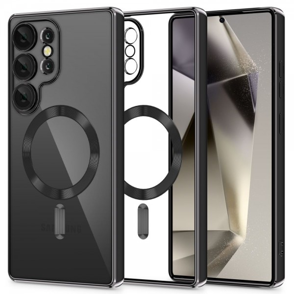 Tech-Protect MagFlex MagSafe Back Cover Σιλικόνης Shiny Black για το Samsung Galaxy S25 Ultra