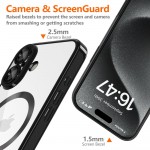 Tech-Protect MagFlex MagSafe Back Cover Διάφανο / Shiny Μαύρο για iPhone 16