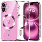 Tech-Protect MagFlex MagSafe Back Cover Σιλικόνης Shiny Rose για το iPhone 16 