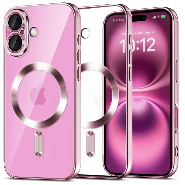 Tech-Protect MagFlex MagSafe Back Cover Σιλικόνης Shiny Rose για το iPhone 16 