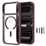 Θήκη Tech-Protect MagMat MagSafe CC για iPhone 17 Pro Max / iPhone 18 Pro Max – Μπορντό / Διάφανη