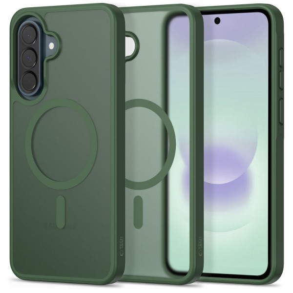 Tech-Protect Magmat MagSafe Back Cover Πλαστικό / Σιλικόνης Matte Green για Samsung Galaxy A36 / A56 / A37 5G Tech-Protect Magmat MagSafe Back Cover Πλαστικό / Σιλικόνης Matte Green για Samsung Galaxy A36 / A56 / A37 5G