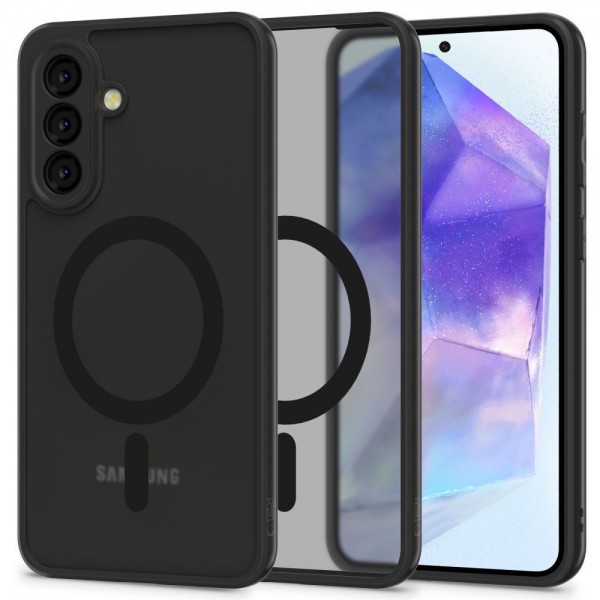 Tech-Protect Magmat MagSafe Back Cover Πλαστικό / Σιλικόνης Matte Μα΄ύρο για Samsung Galaxy A56 5G