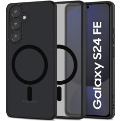 Tech-Protect MagMat MagSafe Back Cover Σιλικόνης / Πλαστικό  Matte Black για το Samsung Galaxy S24 FE