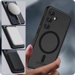 Tech-Protect Hybrid MagSafe Back Cover Πλαστικό / Σιλικόνης Matte Black για Samsung Galaxy S24