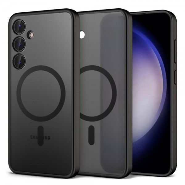 Tech-Protect Hybrid MagSafe Back Cover Πλαστικό / Σιλικόνης Matte Black για Samsung Galaxy S24