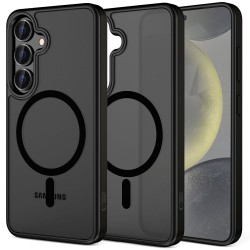 Tech-Protect MagMat MagSafe Back Cover Σιλικόνης / Πλαστικό Matte Black για το Samsung Galaxy S25