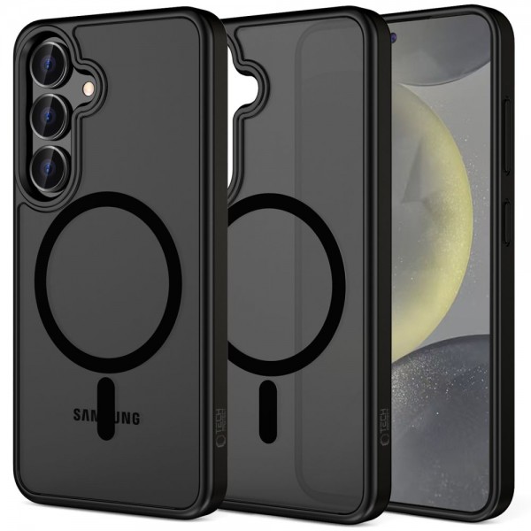 Tech-Protect MagMat MagSafe Back Cover Σιλικόνης / Πλαστικό Matte Black για το Samsung Galaxy S25 Tech-Protect MagMat MagSafe Back Cover Σιλικόνης / Πλαστικό Matte Black για το Samsung Galaxy S25