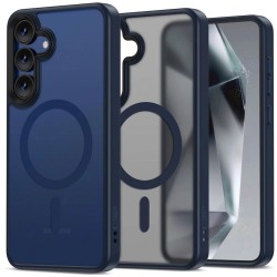 Tech-Protect MagMat MagSafe Back Cover Σιλικόνης / Πλαστικό Matte Navy για το Samsung Galaxy S25