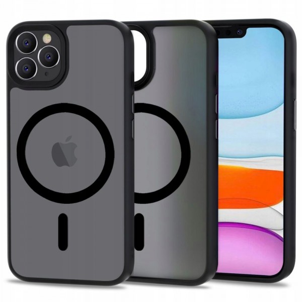 Tech-Protect Magmat MagSafe Back Cover Πλαστικό Matte Μαύρη για iPhone 11 Pro