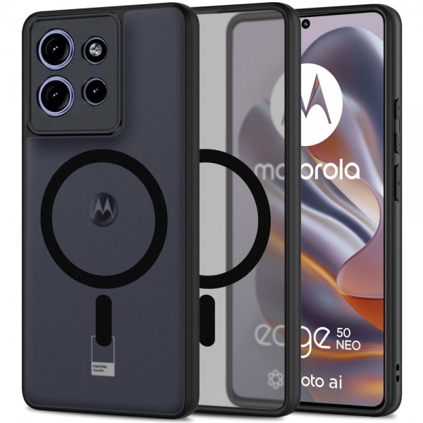 Tech-Protect MagMat MagSafe Back Cover Σιλικόνης / Πλαστικό για το Motorola Edge 50 Neo Matte Black