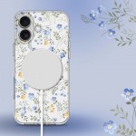 Tech-Protect Hybrid MagMood MagSafe Back Cover για iPhone 16, Σιλικόνης / Πλαστικό, Διάφανο με Spring Flowers