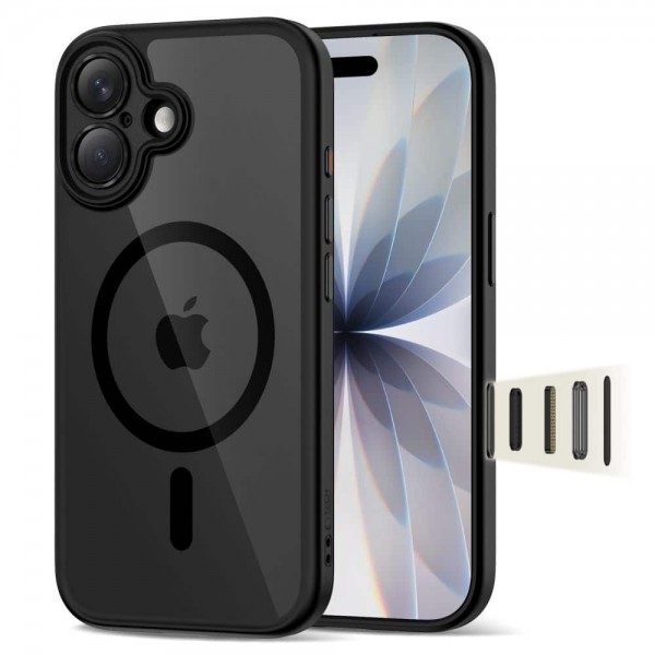 Θήκη Tech-Protect Magpeak MagSafe CC για iPhone 17 - Διάφανη/Μαύρη