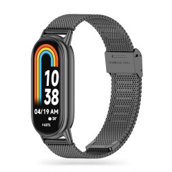 Tech-Protect MILANESEBAND Λουράκι Ανοξείδωτο Ατσάλι Μαύρο χρώμα για το Xiaomi Smart Band 8/8 NFC