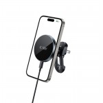 TECH-PROTECT MM15W-V5 MAGNETIC MAGSAFE STABLE VENT CAR MOUNT WIRELESS CHARGER 15W BLACK/BLACK