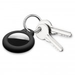 Tech-Protect Rough Πλαστική Θήκη Μπρελόκ για AirTag 1 / 2 σε Μαύρο χρώμα, 2 τμχ