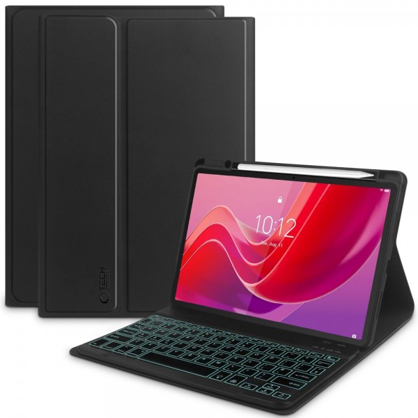 Tech-Protect SC Pen Flip Cover Δερματίνης + KEYBOARD Μαύρο για το Lenovo Tab M11, TB-330