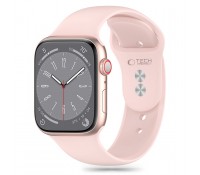Tech-Protect Silicone Λουράκι Σιλικόνης Ροζ για το Apple Watch 6 / 7 / 8 / 9/ 10 / SE (40 / 41 / 42 MM)