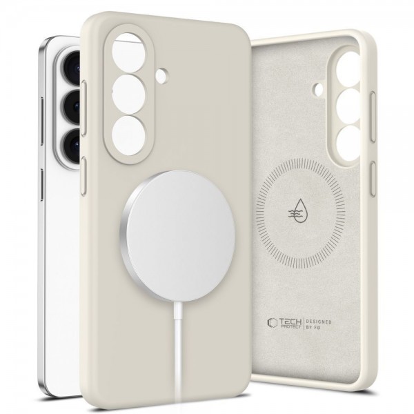 Tech-Protect  Θήκη σιλικόνης για Samsung Galaxy S26, Cosmic Latte