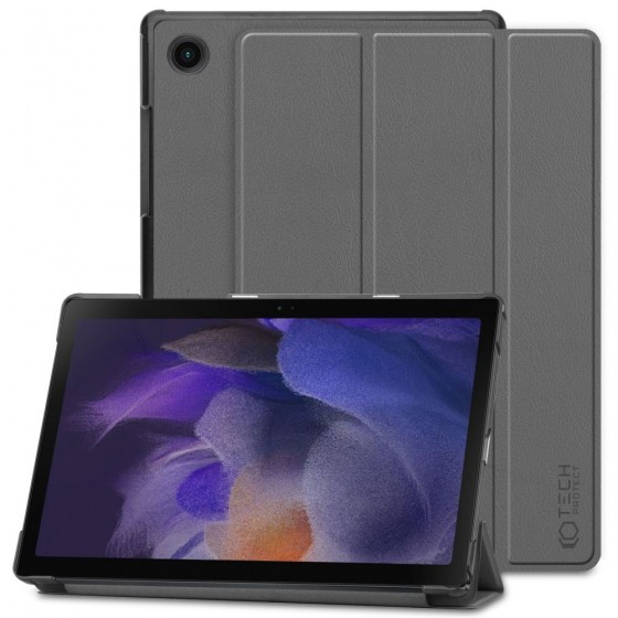 Tech-Protect Smartcase Flip Cover Δερματίνης Γκρι για Samsung Galaxy Tab A8 10.5 X200 / X205