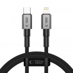 Tech-Protect Ultraboost Braided USB-C to Lightning Cable PD27W/3A Iron Γκρι 1m