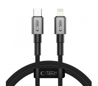 Tech-Protect Ultraboost Braided USB-C to Lightning Cable PD27W/3A Iron Γκρι 1m