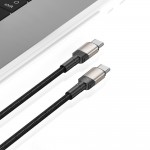 Tech-Protect Ultraboost Evo Braided Type C Cable 1m, PD100W/5A Titanium