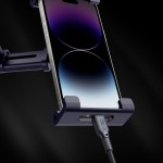 Tech-Protect V4 Βάση Tablet Αυτοκινήτου με Ρυθμιζόμενα Άγκιστρα Μαύρη, για το ταμπλό